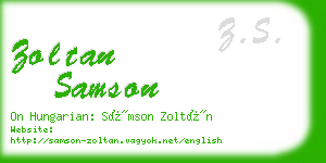 zoltan samson business card